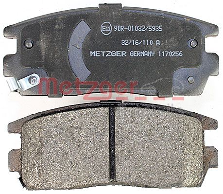 METZGER 1170256 Bremsbelagsatz, Scheibenbremse